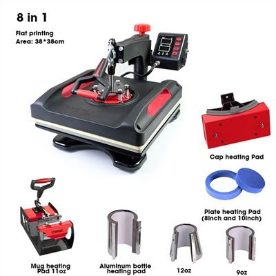 38 * 38 T-shirts Transfer drukmachine